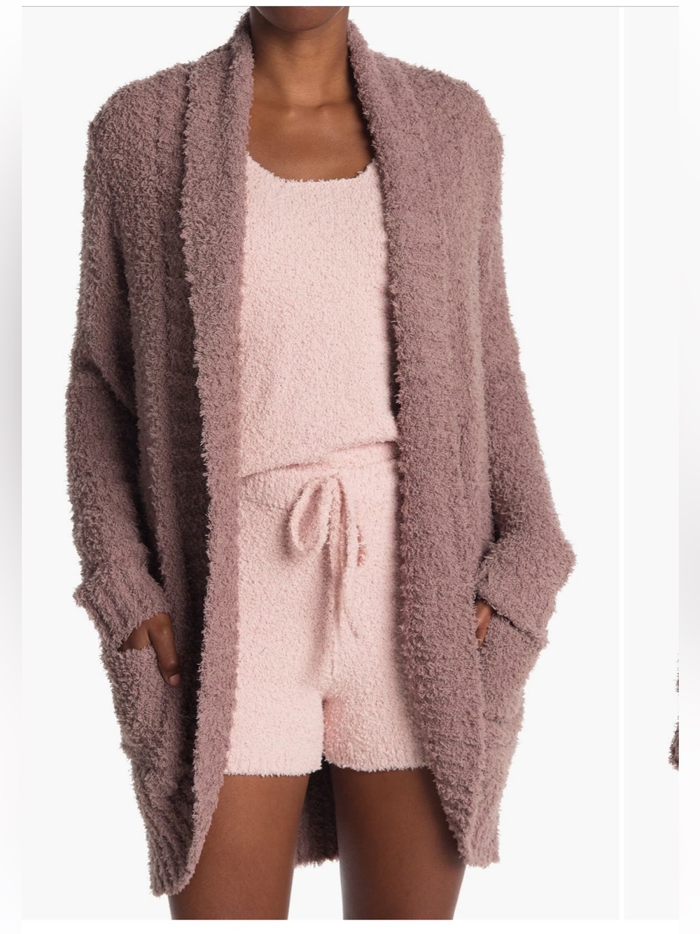 HONEYDEW Novelty Knit Cardigan In Brown Sugar